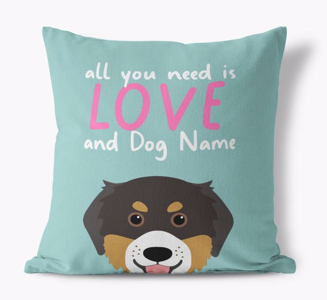 All You Need Is Love: Personalized {breedFullName} Canvas Pillow